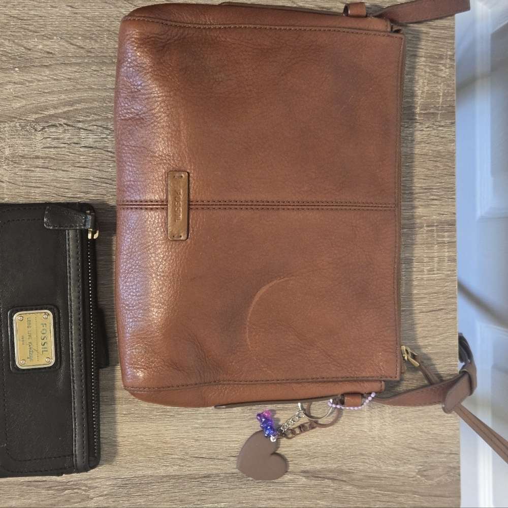Fossil Leather Purse and Wallet Set vintage - Picture 8 of 16